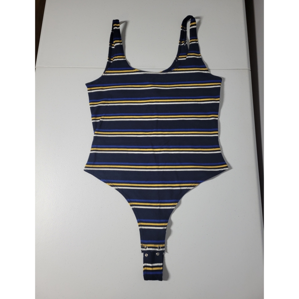 Striped bodysuit size medium
